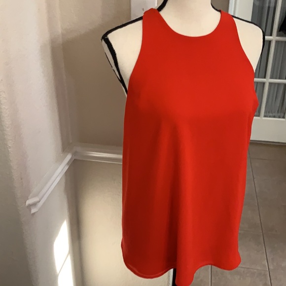 Sanctuary red chiffon tank cutout top Size S - Picture 5 of 16